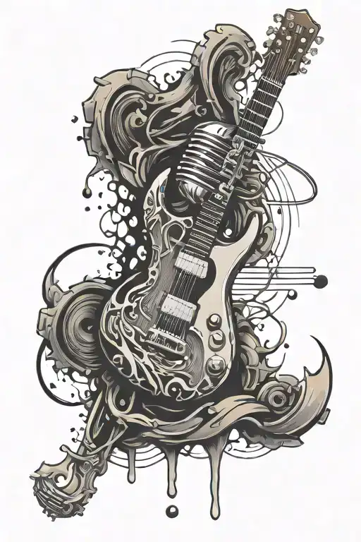 Music Tab Mic Rock Inspired