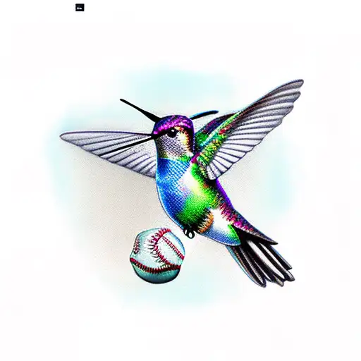 Hummingbird With Baseball