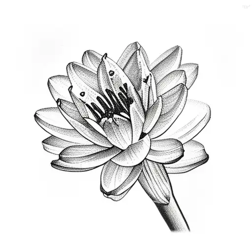 Water Lilly Gladiolus Cosmos Narcissus Flowers Connected By Grapevine