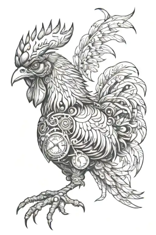 Steampunk Rooster Fighting