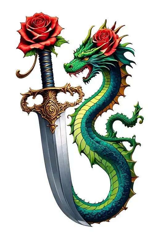 Dragon Rose Dagger The Dagger