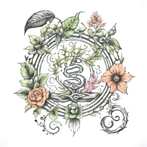 Birth Death Rebirth Plants Plant Life Cycle Infinity Symbole Balance