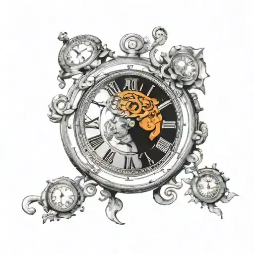 Thabo Haack Engraved In A Vintage Clock