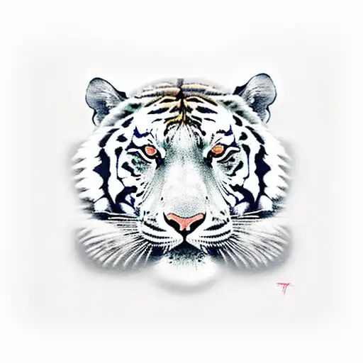 Tiger Laying On A Mattress