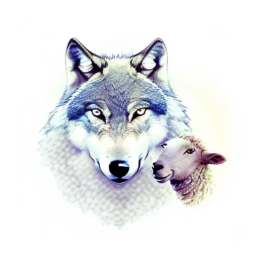 4 Wolf Eating A Sheep