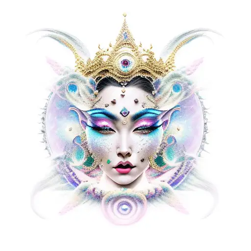 Moon Goddes Magical Fantasy Brave And Corageous