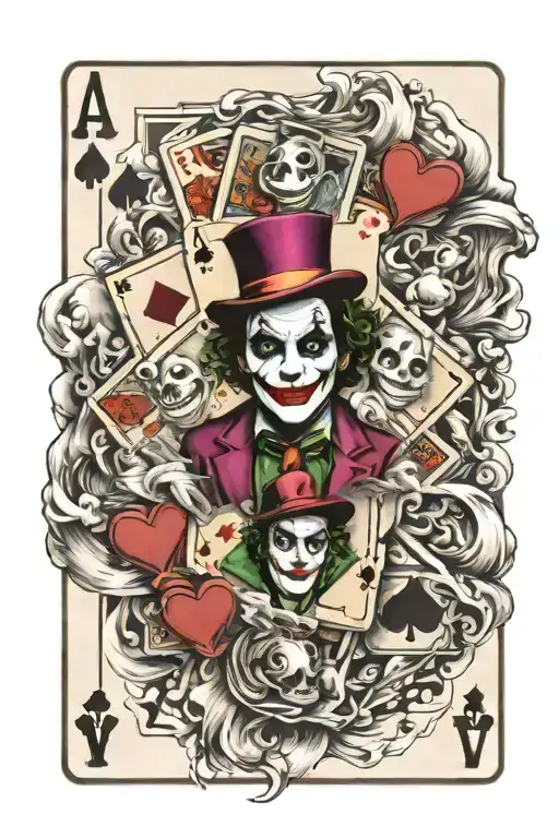 Four Aces Poker Card Joker