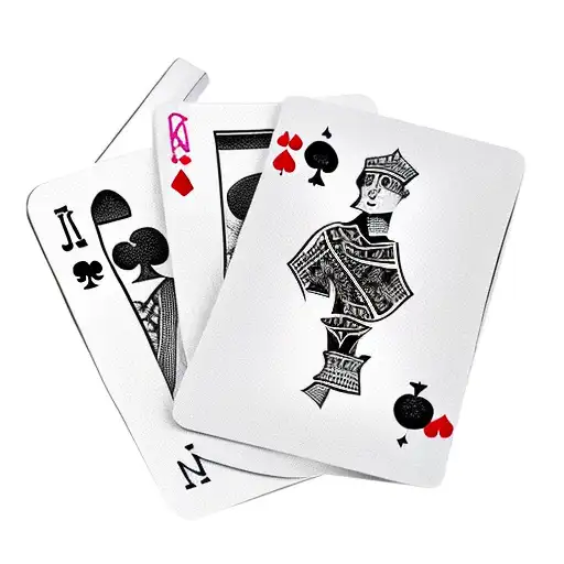 Non-binary Jack Playing Card That Is Melting