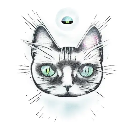 An Ufo Is About To Abduct A Black Cat