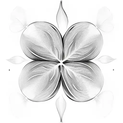 Four Leaf Clover With One Leaf Torn