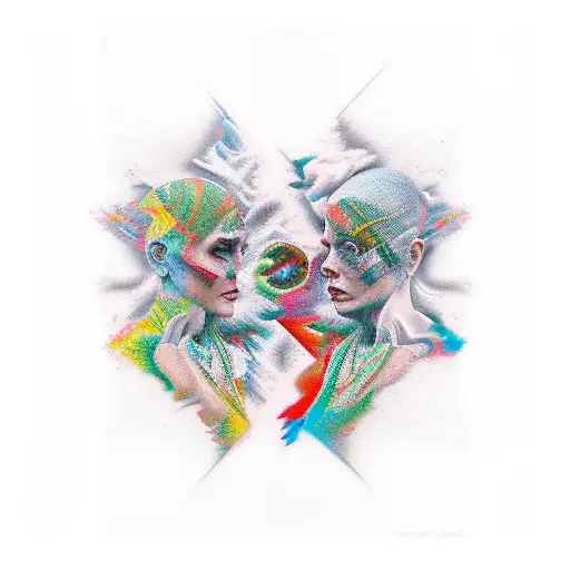 Abstract With 3 Main Characters