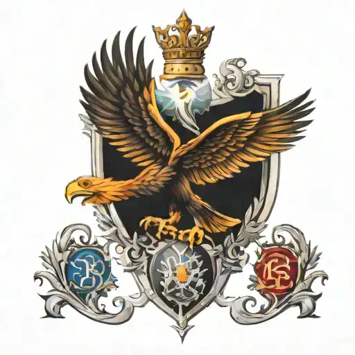 Fire Eagles Family Crest