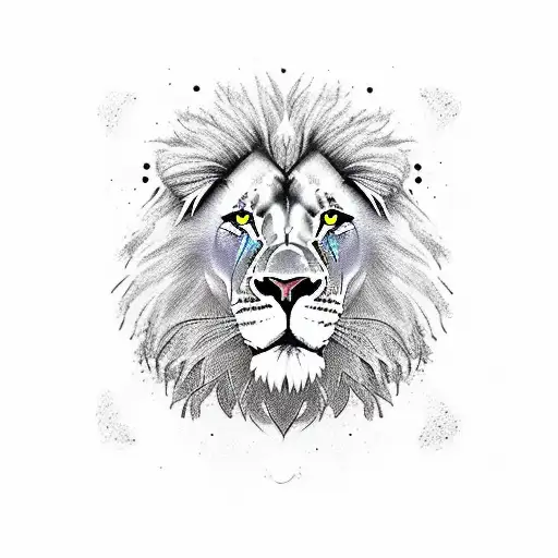 Lion With Eagle Friends