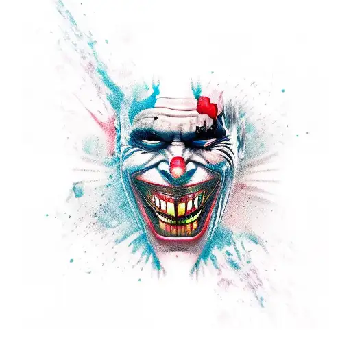 Joker Evil Maniac Mouth Grinning