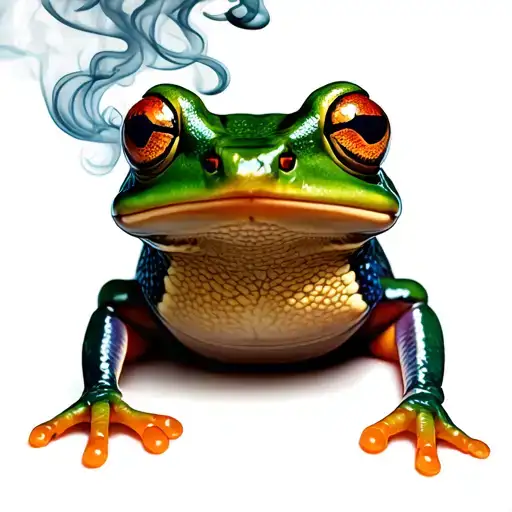 Mage Frog Smoking