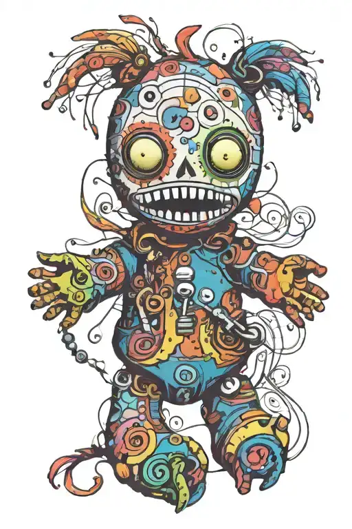 Psychedelic And Evil Voodoo Doll