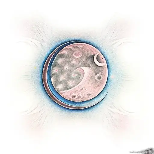 Waning Crescent Moon Crying For An Unborn Baby