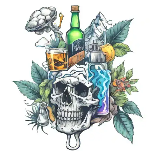 Alcohol And Drugs And A Mountain