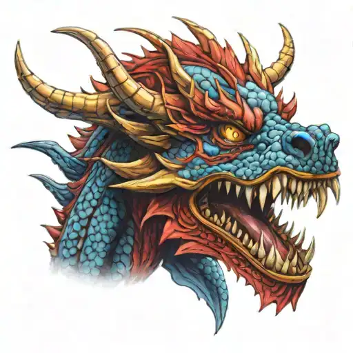 Red Ang Blue Dragon