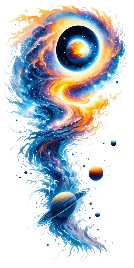 Space Galaxies Universe Planets Blackhole Destroying Wormhole