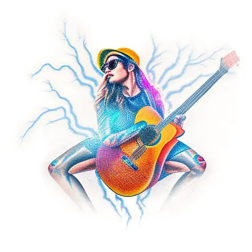 Guitar With Lightning