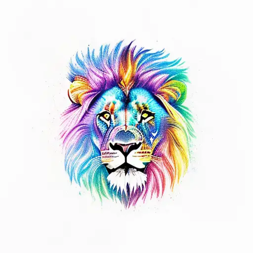 Colorful Vicious Lion
