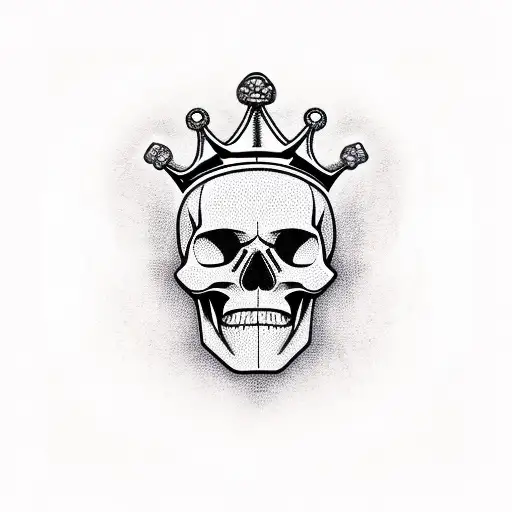 Crown With A Skull In The Center