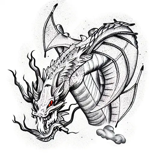 Dragon And Castle