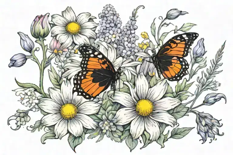 German Wildflowers Blooming