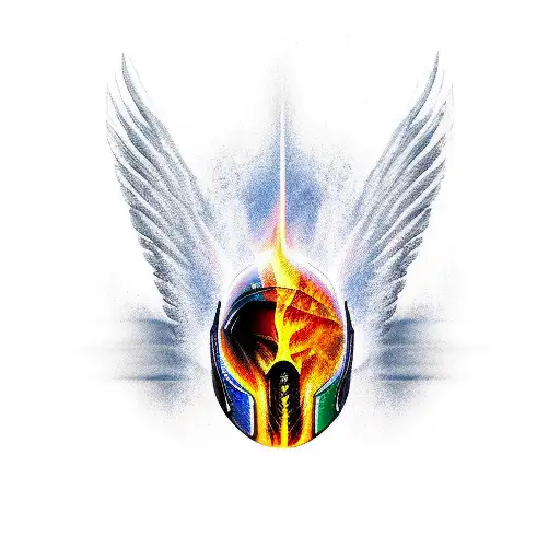 Winged Wheel Helmet Moto Fire End