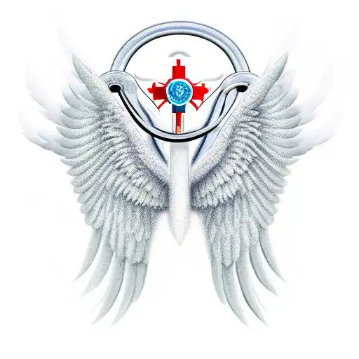 Medical Star Of Life With Wings