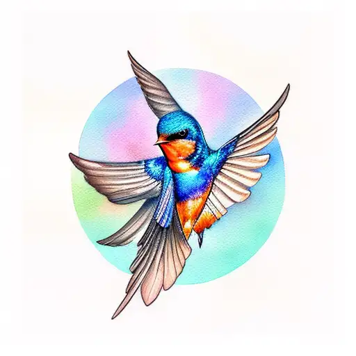 Barn Swallow Watercolor