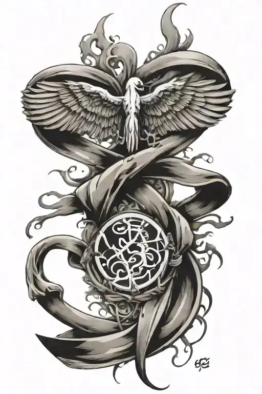 82 Airborne Symbol With Fuck Cancer Awareness Ribbon