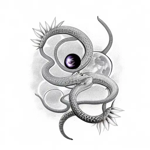 Snake Flowers And The Moon