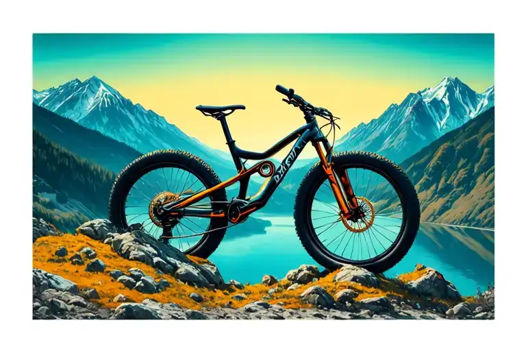 Mountain Bike Infinity Sign Intertwined