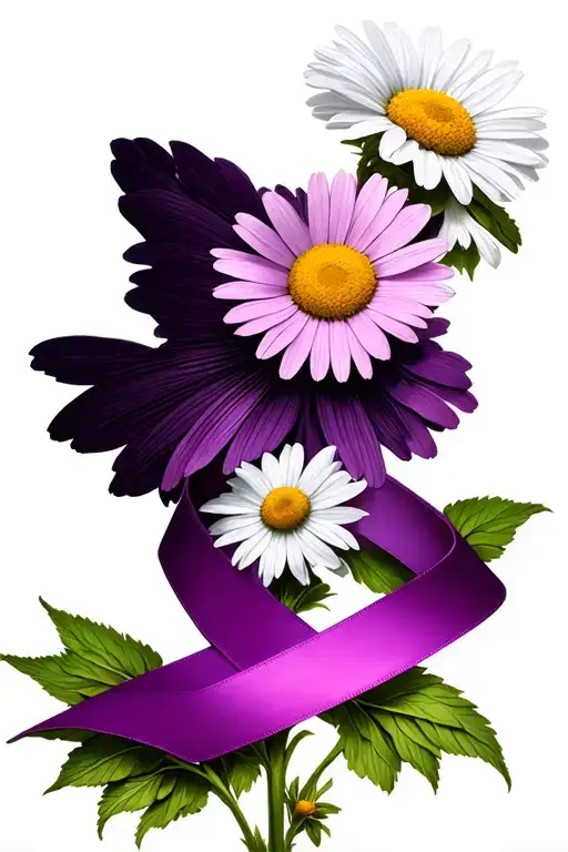 Daisy And Domestic Violence Ribbon