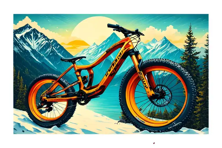 Mountain Bike Infinity Sign