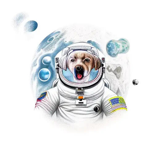 Astronaut And Labrador