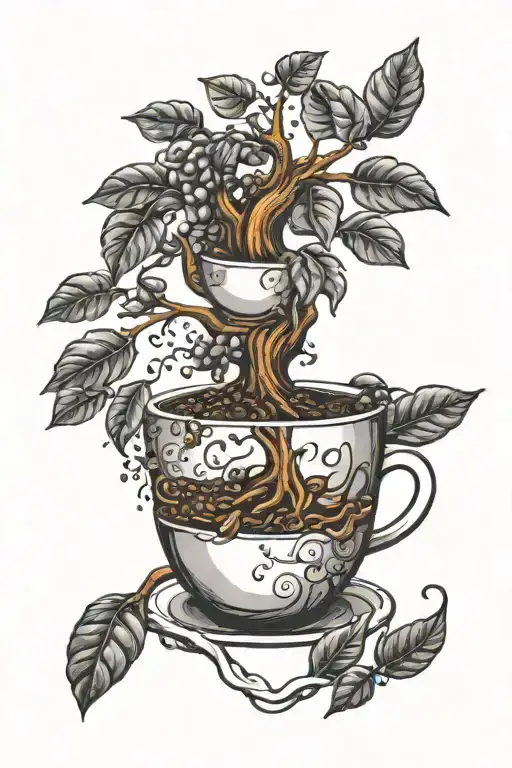 Coffee Beans Tree Growing