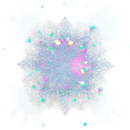 Glitter Multiple Star Pink Snow