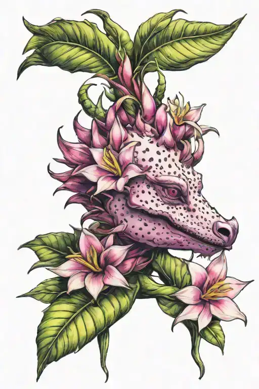 Dragonfruit Plant Dragon Face Plumeria Flower