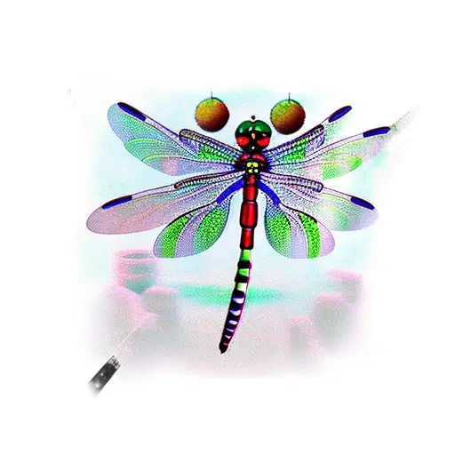 Dragonfly Wings As Tie On A Tuxedo