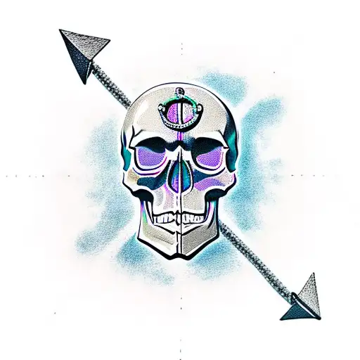 Skull With Anchor