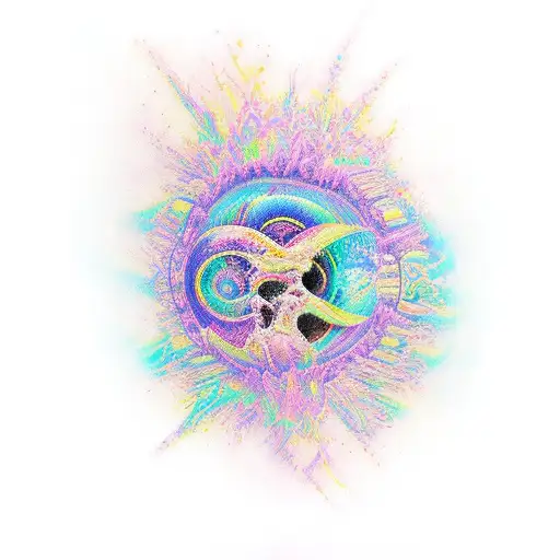 Psychedelic Inner Leg Piece