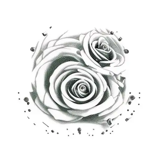 Skull Roses Stairs Candle Eye Clock