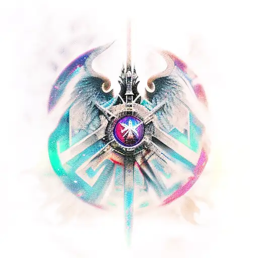 A Mystical Fusion Of Destiny 2 And Dark Souls Symbols