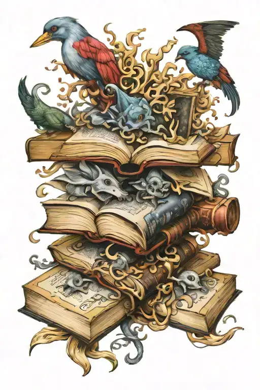 Book Surrounded By Bold