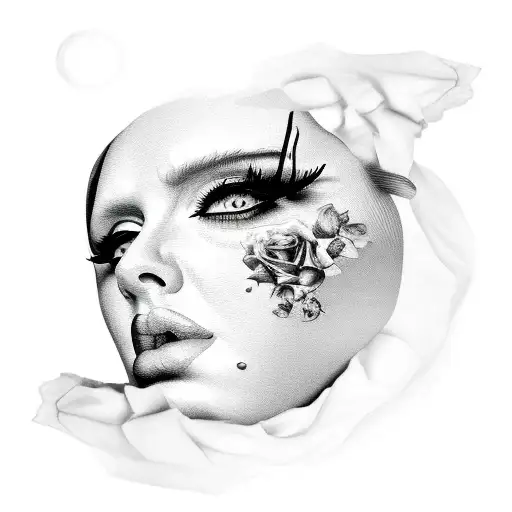 Adele Rolling In The Deep With Her Portrait