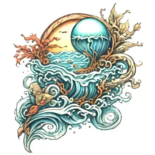 Oldschool Tattoo Water