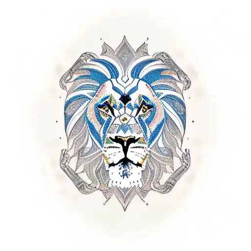 Iranian Lion And Iran Symbols And Farsi